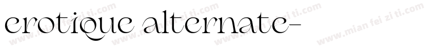 erotique alternate字体转换